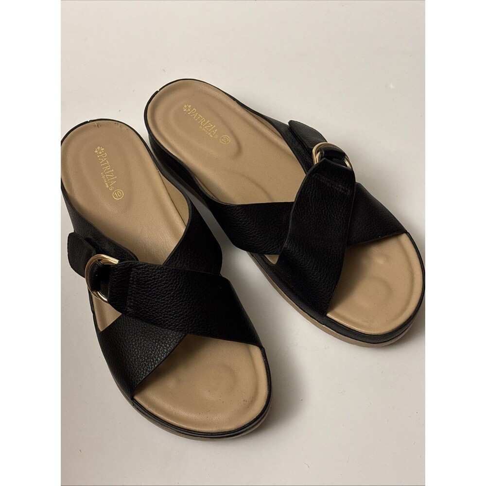 Patrizia by Spring Step Rubia Sandals Sz 10 Comfort Slide Black